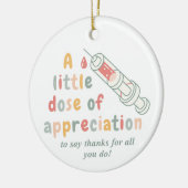 Krankenschwester Danke Geschenk Ornament – Eine kl (Links)