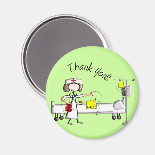 Krankenschwester "Danke" Geschenke Magnet (Vorderseite/Rückseite)