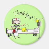 Krankenschwester "Danke" Geschenke Magnet (Vorne)