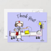 Krankenschwester "Danke" Geschenke Postkarte (Vorne/Hinten)