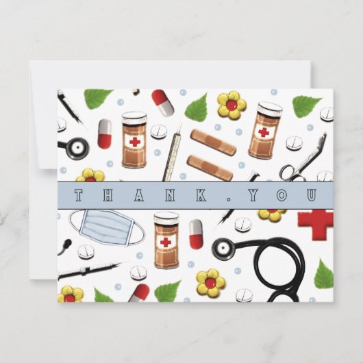 Krankenschwester danke Ihnen Karten (Vorderseite)