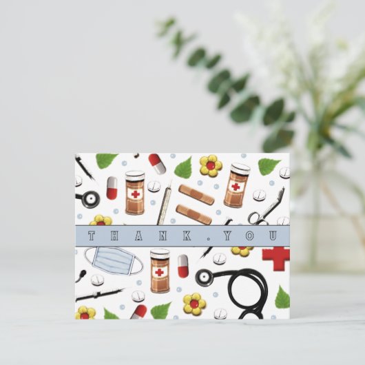 Krankenschwester danke Ihnen Karten (Stehend Vorderseite)