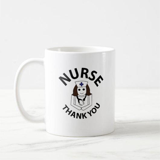 Krankenschwester danke Ihnen Krankenschwester Wert Kaffeetasse (Links)