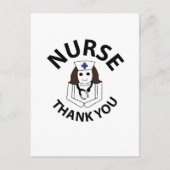 Krankenschwester danke Ihnen Nurse Postkarte (Vorderseite)