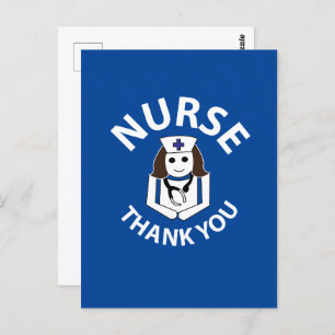 Krankenschwester danke Ihnen Nurse Postkarte