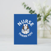 Krankenschwester danke Ihnen Nurse Postkarte (Stehend Vorderseite)