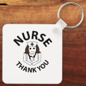 Krankenschwester danke Ihnen Nurse Schlüsselanhänger (Rückseite)