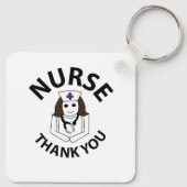 Krankenschwester danke Ihnen Nurse Schlüsselanhänger (Rückseite)