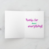 Krankenschwester danke Spaß Funny Nurses Dank Humo Karte (Innenseite)