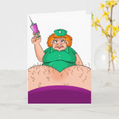 Krankenschwester danke Spaß Funny Nurses Dank Humo Karte (Gelbe Blume)