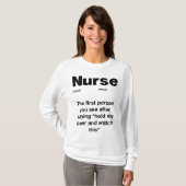 Krankenschwester-Definition T-Shirt (Vorne ganz)