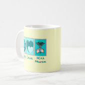 Krankenschwester der FriedensLiebe-ICU Kaffeetasse (Vorderseite Links)