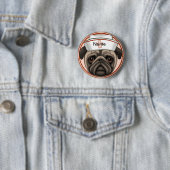 Krankenschwester des Mops Button (Beispiel)