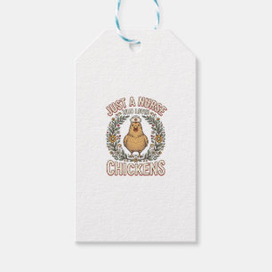 Krankenschwester, die Hühner liebt, Vintage-Shirt- Geschenkanhänger