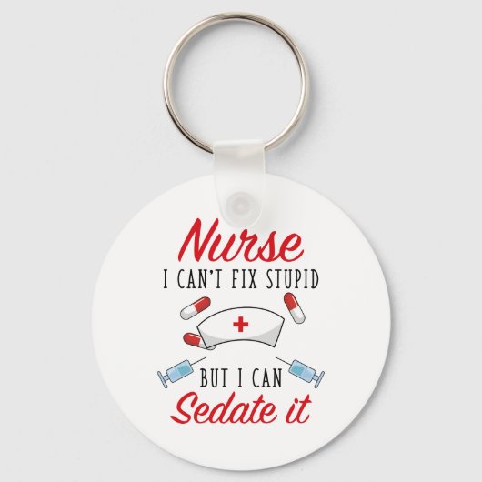 Krankenschwester, die ich nicht reparieren kann, a schlüsselanhänger (Vorderseite)