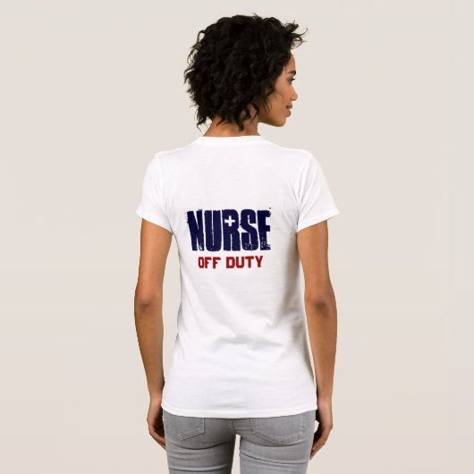 Krankenschwester dienstfrei T-Shirt (Schwarz voll)