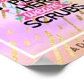 Krankenschwester - Dieser Superheld trägt Scrubs - Poster (Ecke)