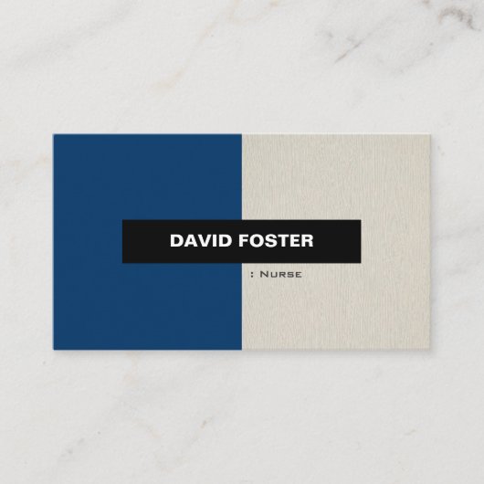Krankenschwester - Einfach elegant Stilvoll Visitenkarte (Vorderseite)