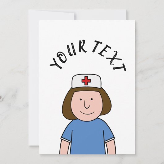 Krankenschwester Einladung (Vorderseite)