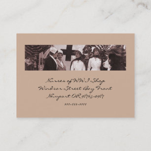 Krankenschwester-Einstellung Visitenkarte