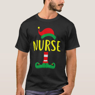 Krankenschwester ELF passende Familien-Weihnachts- T-Shirt