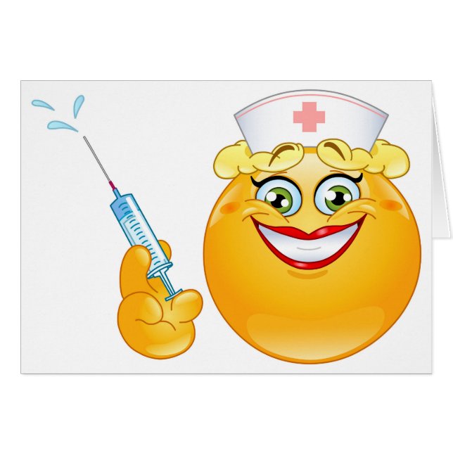 Krankenschwester Emoji (Vorderseite (Horizontal))