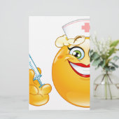 Krankenschwester Emoji Briefpapier (Stehend Vorderseite)