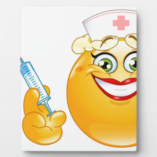 Krankenschwester Emoji Fotoplatte