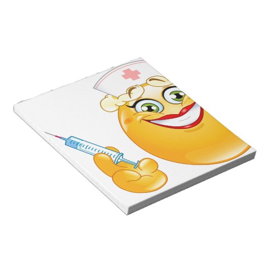 Krankenschwester Emoji Notizblock (angewinkelt)