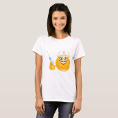 Krankenschwester Emoji T-Shirt (Vorne ganz)