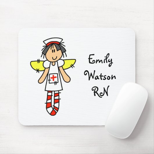 Krankenschwester-Engel Mousepad (Mit Mouse)
