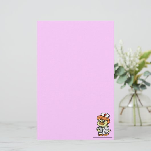 Krankenschwester-Enten-Briefpapier Briefpapier (Stehend Vorderseite)