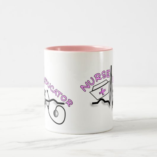 Krankenschwester-Erzieher QRS und Zweifarbige Tasse (Mittel)