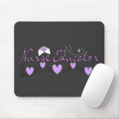 Krankenschwester-Erzieher-Rosa-Herz-Entwurf Mousepad (Mit Mouse)