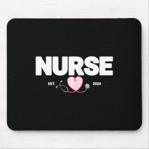 Krankenschwester Est 2024 - Geschenk für neue Kran Mousepad