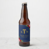 Krankenschwester-Examen Bierflaschenetikett (Vorderseite)