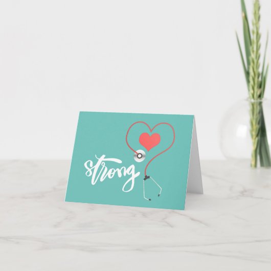 Krankenschwester Feiertagskarte (Vorderseite)