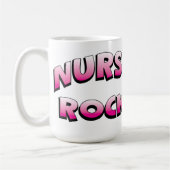 Krankenschwester-Felsen 15 Unze. Kaffee-Tasse Kaffeetasse (Links)
