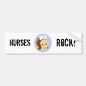 Krankenschwester-Felsen Autoaufkleber (Vorne)