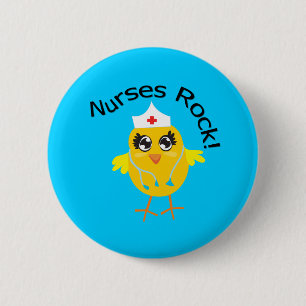 Krankenschwester-Felsen Button