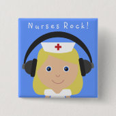 Krankenschwester-Felsen! Button (Vorderseite)