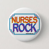 Krankenschwester-Felsen Button (Vorderseite)