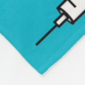 Krankenschwester-Fleece-Decke blaues #6 Fleecedecke (Ecke)