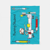Krankenschwester-Fleece-Decke blaues #6 Fleecedecke (Vorderseite)