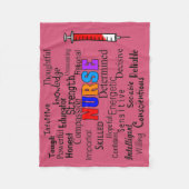 Krankenschwester-Fleece-umfassendes Fleecedecke (Vorderseite)