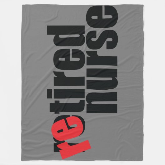 Krankenschwester Fleecedecke (Vorderseite)