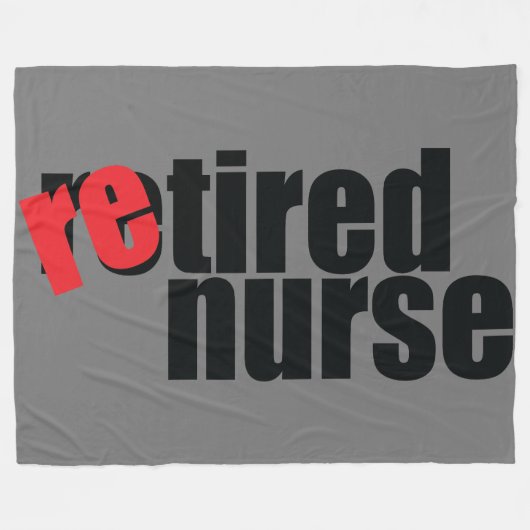 Krankenschwester Fleecedecke (Vorderseite (Horizontal))