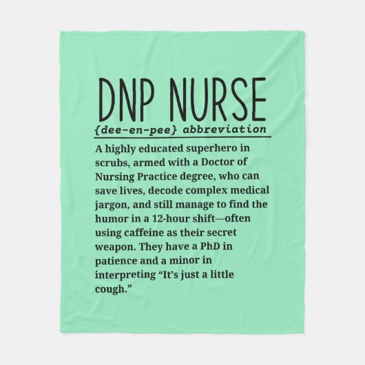 Krankenschwester Fleecedecke (Vorderseite)