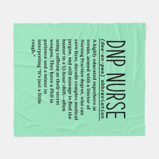 Krankenschwester Fleecedecke (Vorderseite (Horizontal))