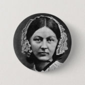 Krankenschwester-Florence Nightingale-Porträt Button (Vorderseite)